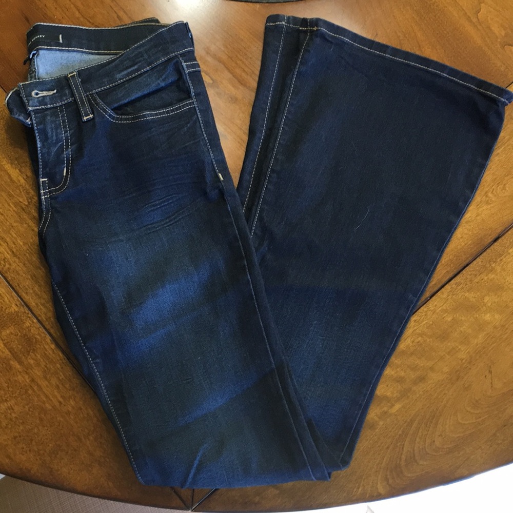 Flying Monkey dark wash flares